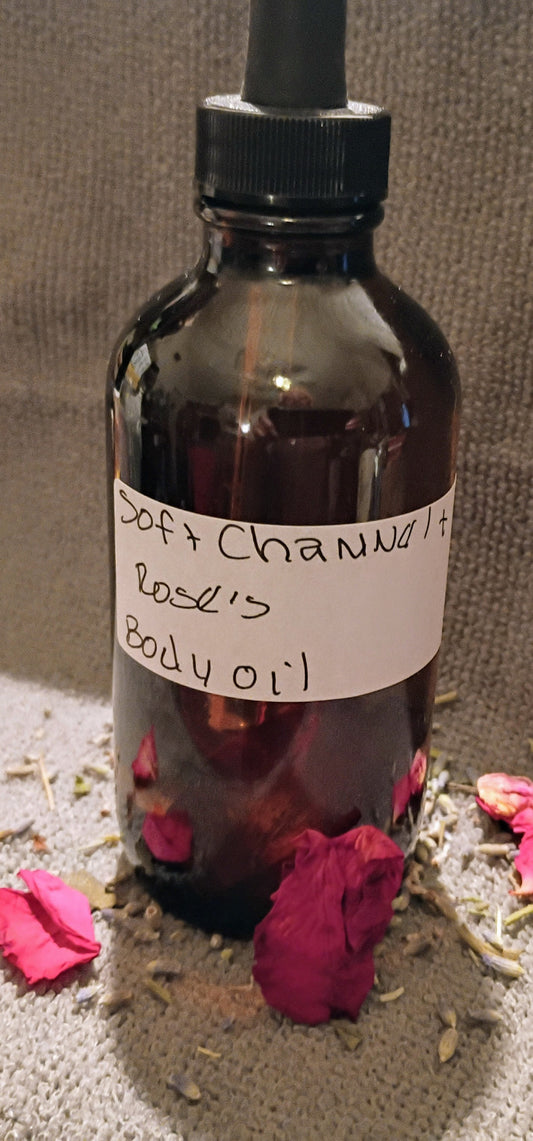 Women's Perfume Oil- Soft Channel & Roses 4oz